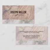 Carte De Visite Artisans Bois et marbre (Devant / Derrière)