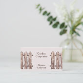 Carte De Visite Artisans Brown en Brown avec clôture (Debout devant)