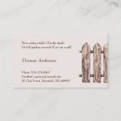 Carte De Visite Artisans Brown en Brown avec clôture (Dos)