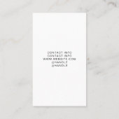 Carte De Visite Artist 4 Image Grid Template (Dos)