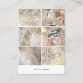 Carte De Visite Artist 6 Image Grid Template (Devant)