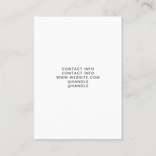 Carte De Visite Artist 6 Image Grid Template (Dos)