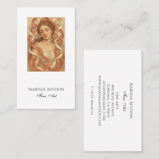 Carte De Visite Artist Painting (Devant / Derrière)