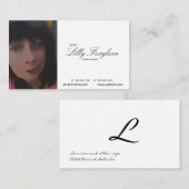 Carte De Visite artiste (Devant / Derrière)