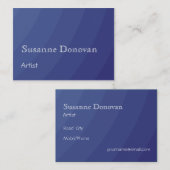 Carte De Visite Artiste (Devant / Derrière)