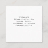 Carte de visite artiste (Dos)