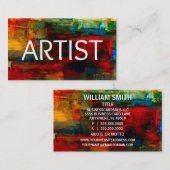 Carte de visite artiste (Devant / Derrière)