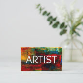 Carte de visite artiste (Debout devant)