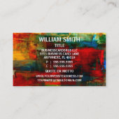 Carte de visite artiste (Dos)