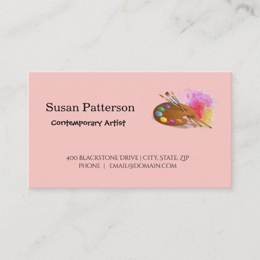 Carte De Visite Artiste (Devant)