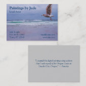 Carte de visite artiste (Devant / Derrière)