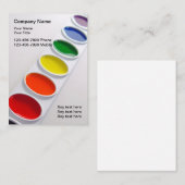 Carte De Visite Artiste à thème Peinture Palette (Devant / Derrière)