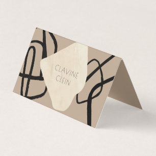 Carte De Visite Artiste Abstrait Atelier Artiste Créatif Bi Plier