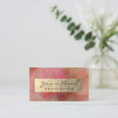 Carte De Visite Artiste Abstrait de l'huile d'or (Debout devant)