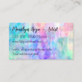 Carte De Visite Artiste Abstrait moderne (Devant)