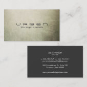 Carte de visite artiste Abstrait simple et moderne (Devant / Derrière)