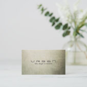 Carte de visite artiste Abstrait simple et moderne (Debout devant)