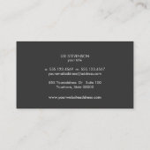 Carte de visite artiste Abstrait simple et moderne (Dos)