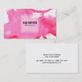 Carte De Visite Artiste | Aquarelle (Devant / Derrière)