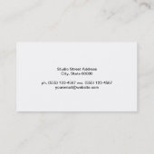 Carte De Visite Artiste | Aquarelle (Dos)