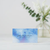 Carte De Visite Artiste aquarelle (Debout devant)