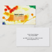 Carte De Visite Artiste | Aquarelle III (Devant / Derrière)