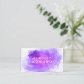 Carte De Visite Artiste | Aquarelle | Moderne (Debout devant)