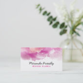 Carte De Visite Artiste Aquarelle Style Peinture Splatter Chic (Debout devant)