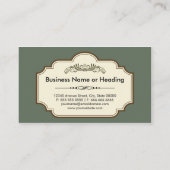 Carte De Visite Artiste Artiste Artiste - Dentelle Rétro Chic (Dos)