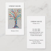 Carte De Visite Artiste Artiste Entreprise (Devant / Derrière)