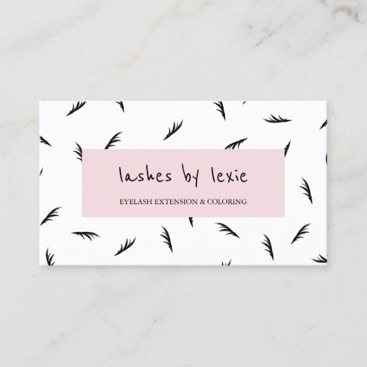 Carte De Visite Artiste blanc noir de mèche de motif de mèche (Devant)