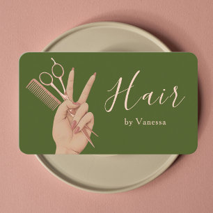 Carte De Visite Artiste Capillaire Luxueux Coiffeur Coiffeuse Mode