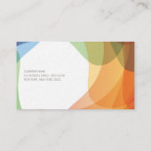 Carte De Visite Artiste coloré (Dos)