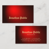 Carte De Visite Artiste créatif de tatouage rouge noir tatouage (Devant / Derrière)