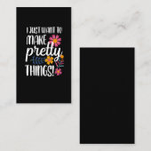 Carte De Visite Artiste d'artisanat d'art inspirationnel de Scrapb (Devant / Derrière)