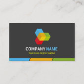 Carte De Visite Artiste de danse - Stylish couleur foncée (Dos)