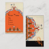 CARTE DE VISITE ARTISTE DE DESIGNER MAKEUP DE LA MODE LADANGE ORAN (Devant / Derrière)