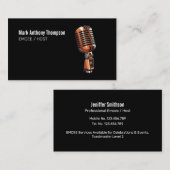 Carte De Visite Artiste de la voix Voicover Talent Master of Cerem (Devant / Derrière)