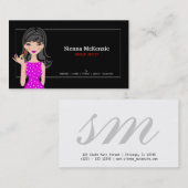 Carte De Visite Artiste de maquillage (Devant / Derrière)