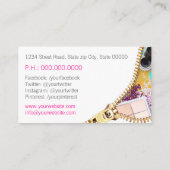 Carte De Visite Artiste de maquillage (Dos)