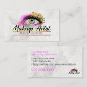 Carte De Visite Artiste de maquillage (Devant / Derrière)
