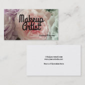 Carte De Visite Artiste de Maquillage (Devant / Derrière)