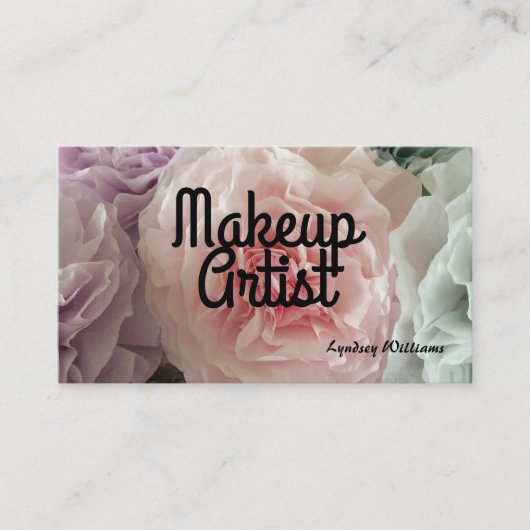 Carte De Visite Artiste de Maquillage (Devant)