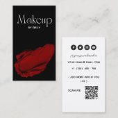 Carte De Visite Artiste de maquillage (Devant / Derrière)