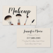 Carte De Visite Artiste de maquillage (Devant / Derrière)