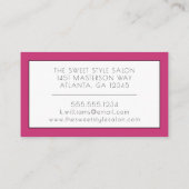 Carte De Visite Artiste de maquillage (Dos)