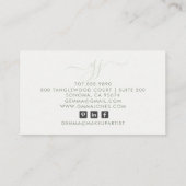 Carte De Visite Artiste de maquillage aquarelle Abstraite (Dos)