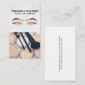 Carte De Visite Artiste de maquillage | Beauté des femmes | Yeux (Devant / Derrière)