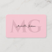 Carte De Visite Artiste de maquillage Beauticier Pastel Rose Moder (Devant)