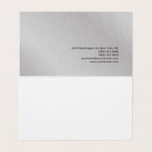 Carte De Visite Artiste de maquillage branché Silver Grey Orange M (Intérieur déplié)